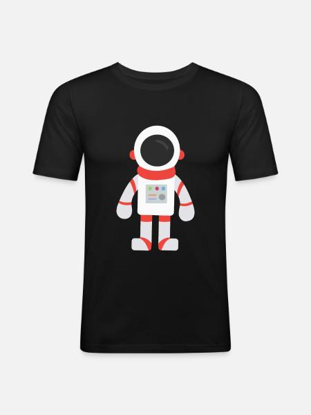 astronaut - Men's Slim Fit T-Shirt - black