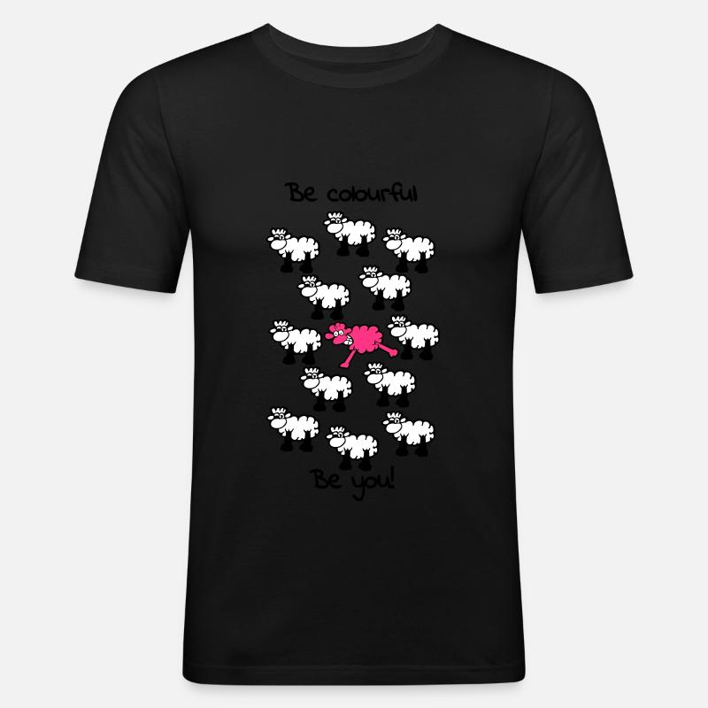 be different - be colourful - Männer Slim Fit T-Shirt - undefined