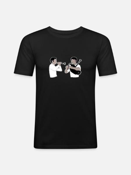 bagad - Men's Slim Fit T-Shirt - black