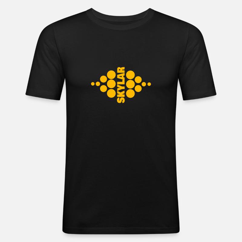 Name Skylar - Männer Slim Fit T-Shirt - Schwarz