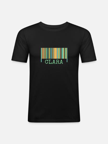 Gift for Clara - Men's Slim Fit T-Shirt - black
