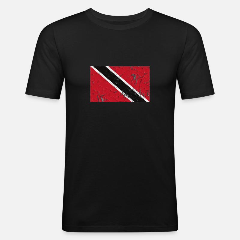 Tobago - Männer Slim Fit T-Shirt - Schwarz