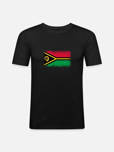 Gift for Vanuatu - Men's Slim Fit T-Shirt - black