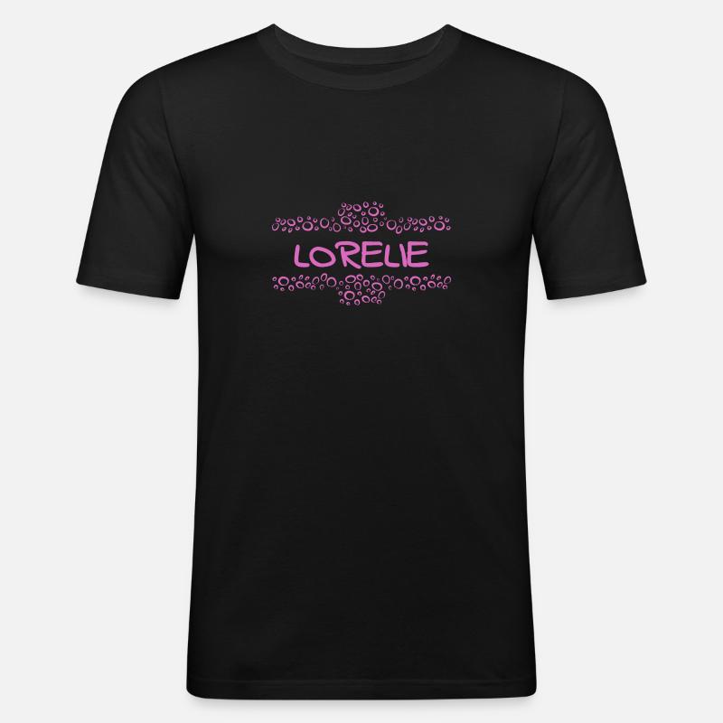 First name Lorelie - Men's Slim Fit T-Shirt - black