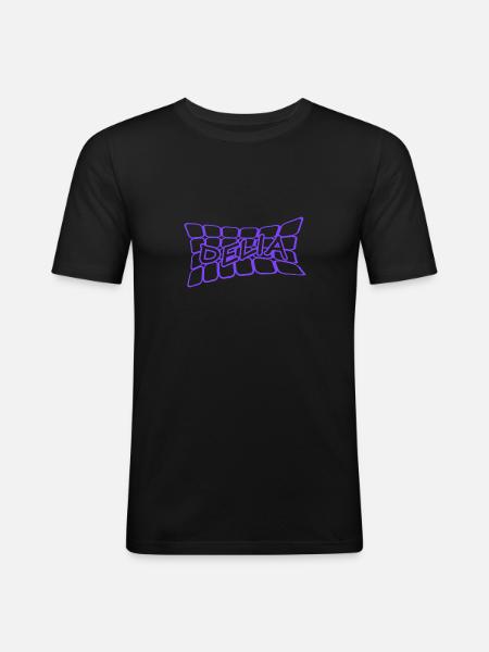 Nom : Delia - T-shirt près du corps Homme - noir