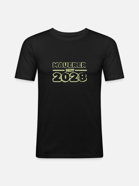 2028 - Men's Slim Fit T-Shirt - black