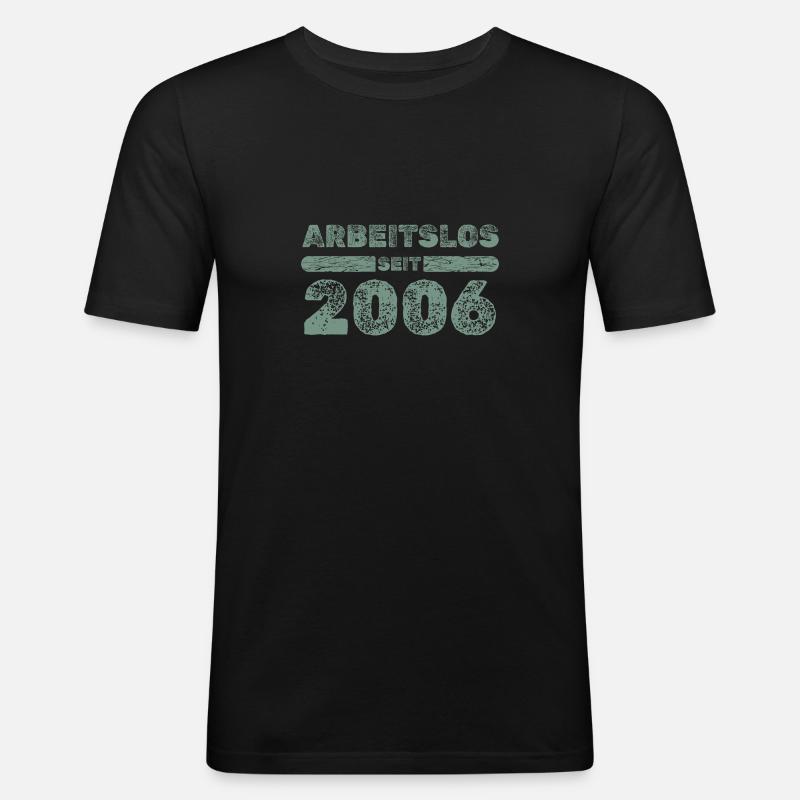 2006 2006 - Männer Slim Fit T-Shirt - Schwarz