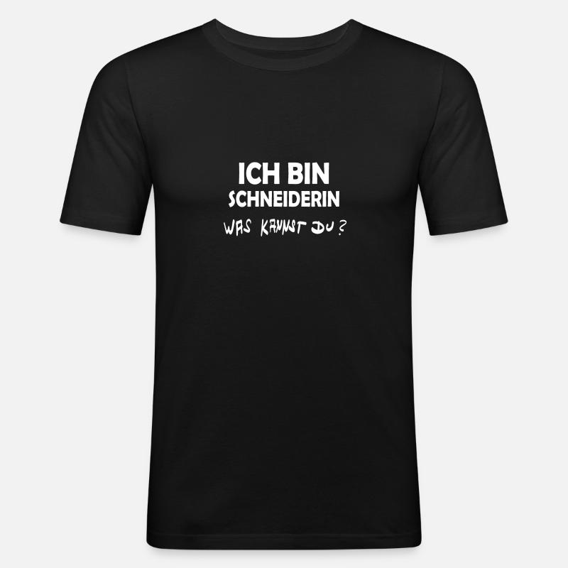 Beruf Schneiderin - Männer Slim Fit T-Shirt - Schwarz
