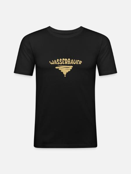 Hydraulic engineers - Men's Slim Fit T-Shirt - black