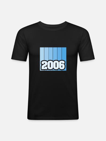 Year 2006 - Men's Slim Fit T-Shirt - black