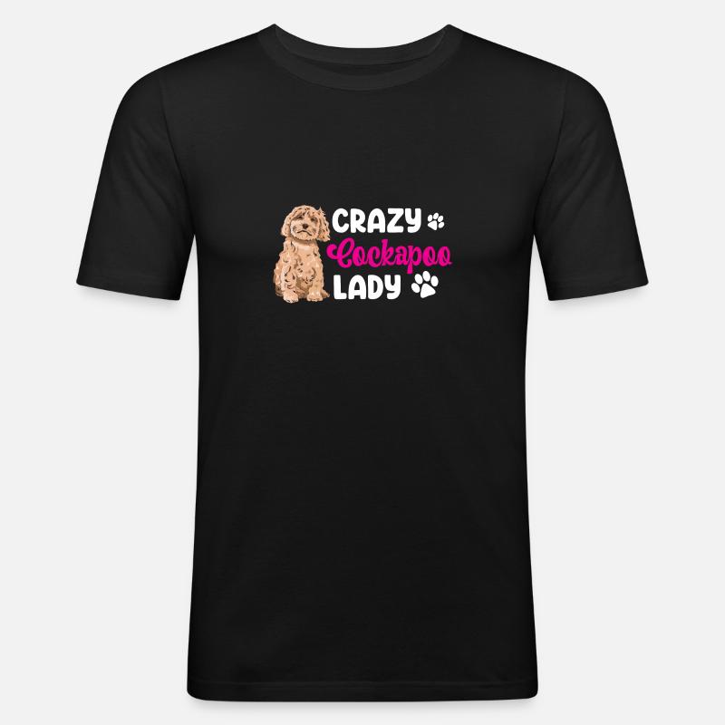 Cockapoo Hund - Männer Slim Fit T-Shirt - Schwarz