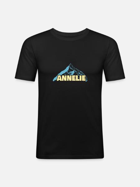 Annelie - Men's Slim Fit T-Shirt - black