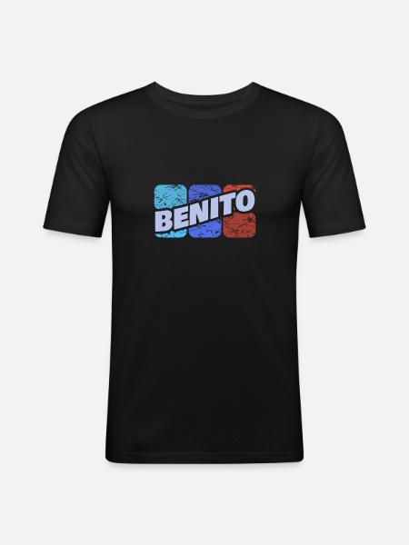 Gift for Benito - Men's Slim Fit T-Shirt - black