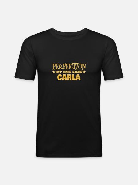 Gift for Carla - Men's Slim Fit T-Shirt - black