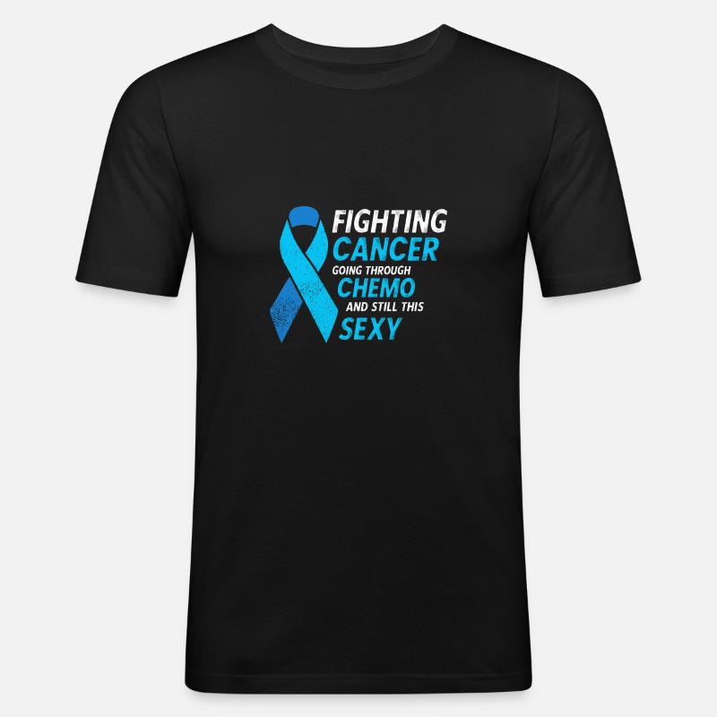 Bekämpfung des Bewusstseins für Prostatakrebs - Männer Slim Fit T-Shirt - Schwarz