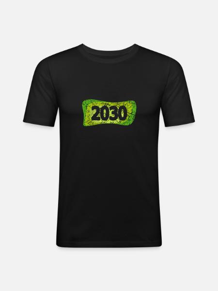 Kratzer 2030 - T-shirt près du corps Homme - noir