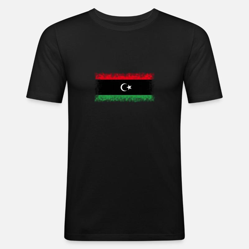 Libia Libia - Obcisła koszulka męska - czarny