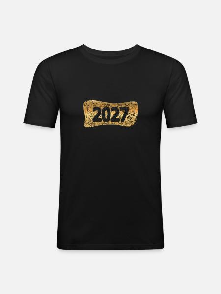 2027 - Men's Slim Fit T-Shirt - black