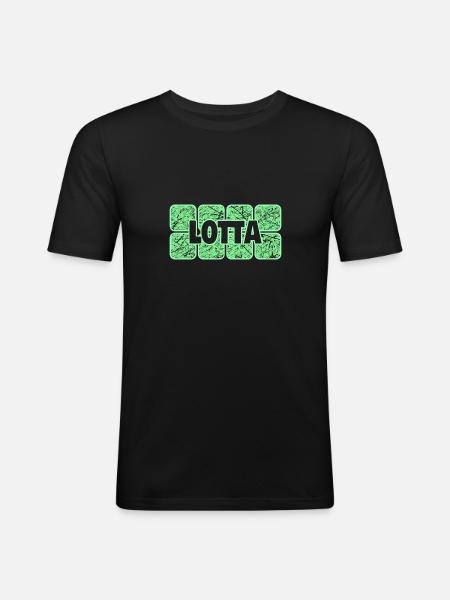 Lotta - Men's Slim Fit T-Shirt - black