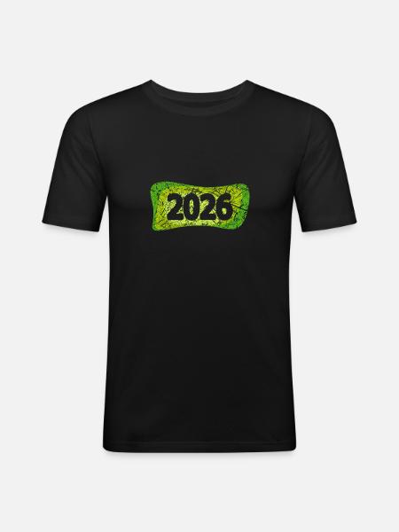 2026 - Men's Slim Fit T-Shirt - black