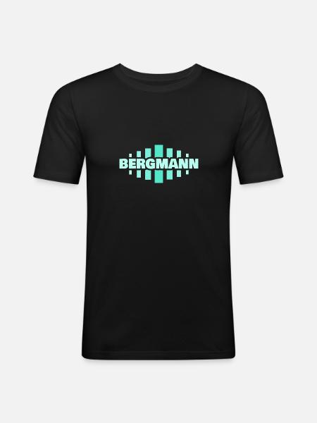Profession : Mineur - T-shirt près du corps Homme - noir