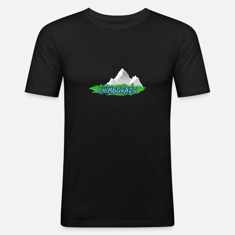 Chimborazo - Männer Slim Fit T-Shirt - Schwarz