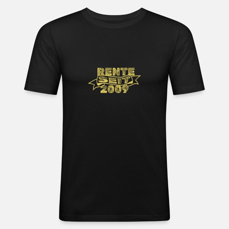 2009 2009 - Männer Slim Fit T-Shirt - Schwarz