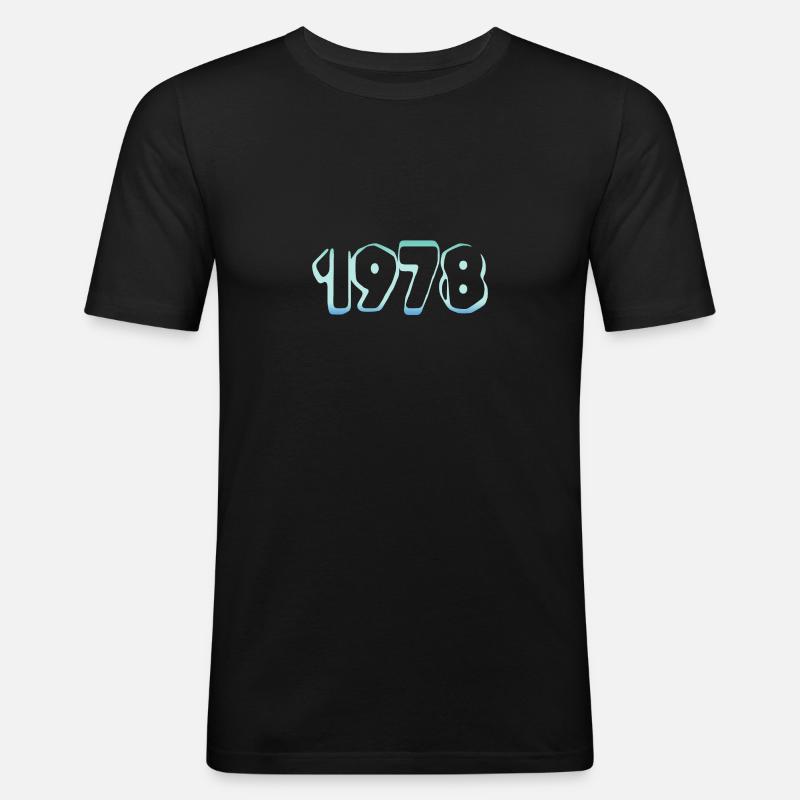 Eisberg 1978 - Männer Slim Fit T-Shirt - Schwarz
