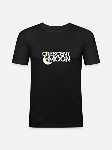 Crescent Moon - Men's Slim Fit T-Shirt - black