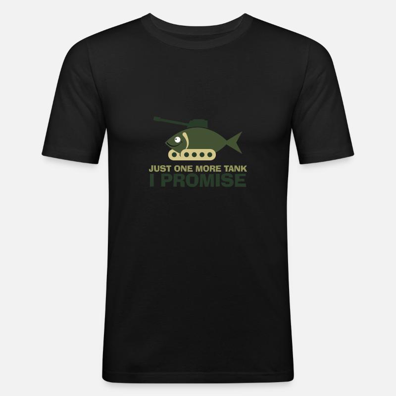 Fishkeeping - Männer Slim Fit T-Shirt - Schwarz