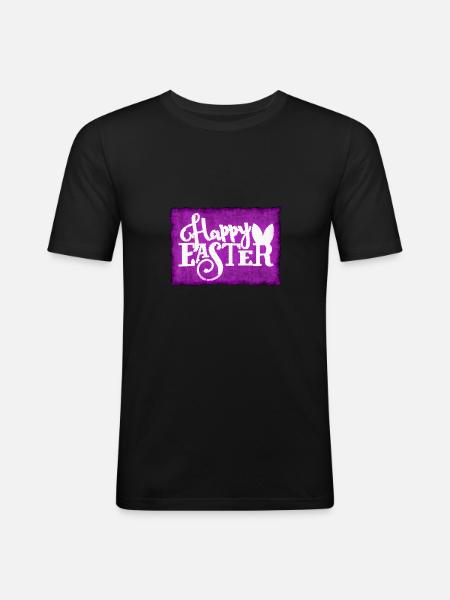 Easter - Men's Slim Fit T-Shirt - black