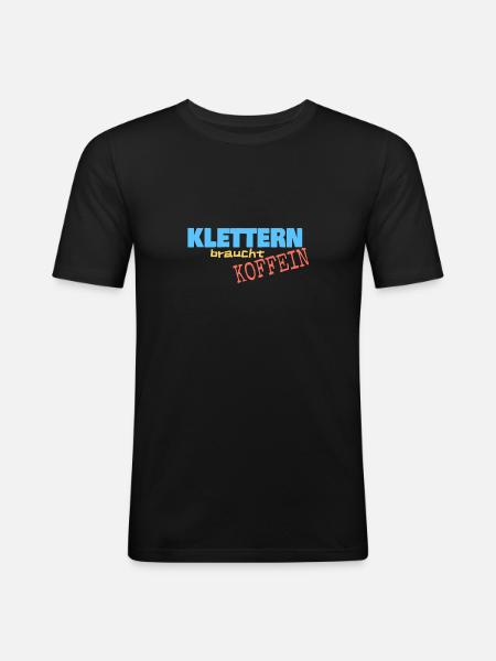 Bergsport - Männer Slim Fit T-Shirt - Schwarz