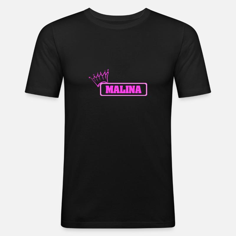 Krone Malina - Männer Slim Fit T-Shirt - Schwarz