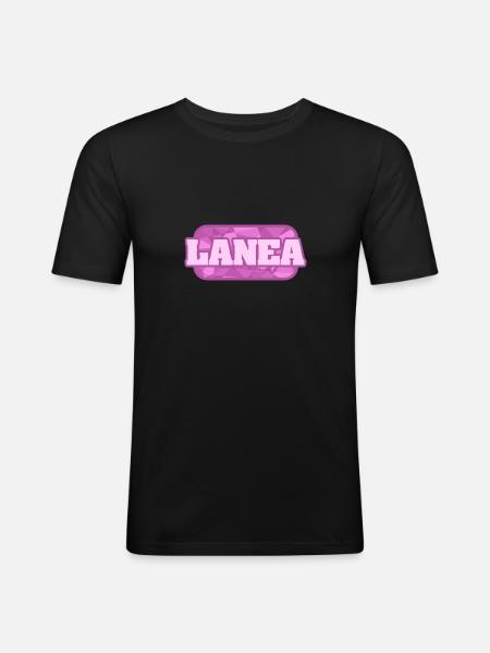 Lanea - Men's Slim Fit T-Shirt - black