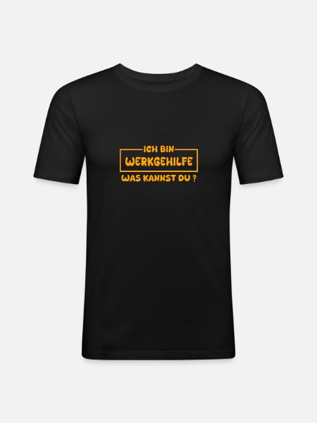 Profession : Assistante - T-shirt près du corps Homme - noir