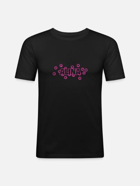 Alina as Alina - Men's Slim Fit T-Shirt - black