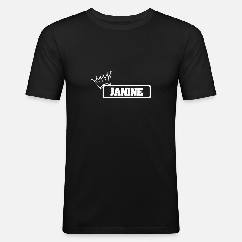 Crown Janine - Men's Slim Fit T-Shirt - black