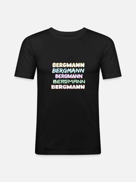 Mineur d’emploi - T-shirt près du corps Homme - noir