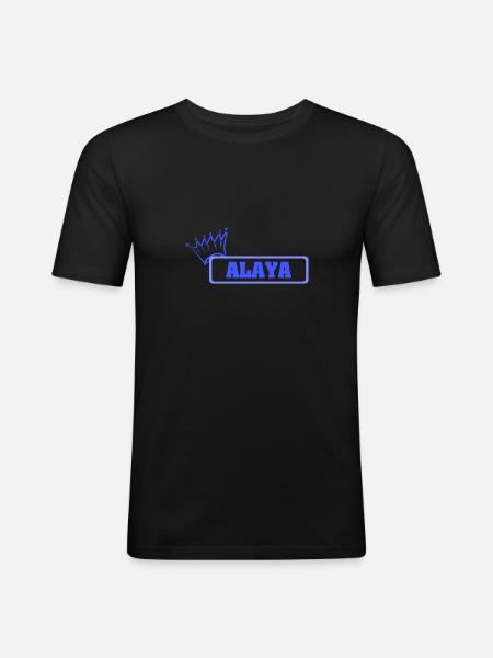 Gift for Alaya - Men's Slim Fit T-Shirt - black