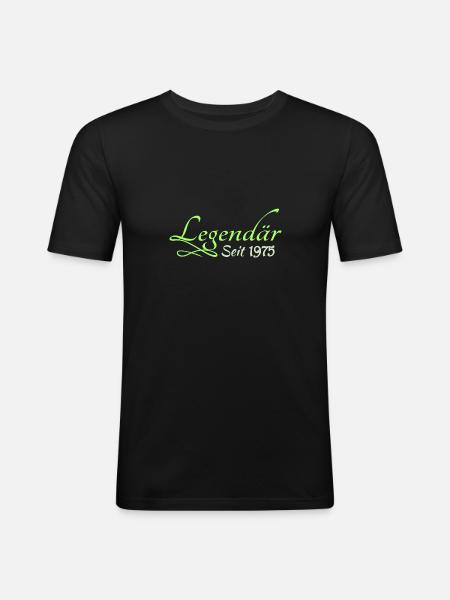 1975 - Men's Slim Fit T-Shirt - black