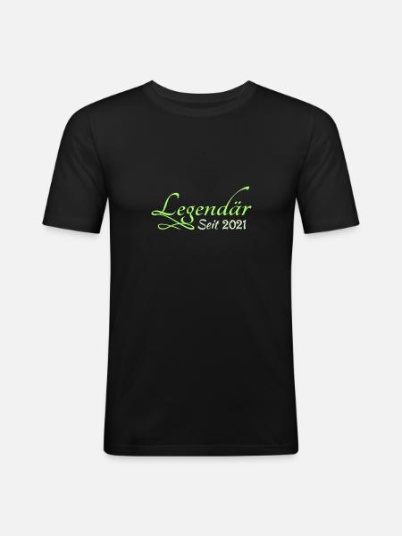 2021 - Men's Slim Fit T-Shirt - black