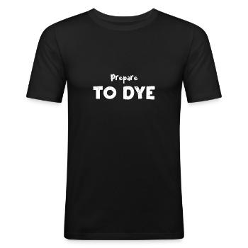 Prepare To Dye - Eggs - Men's Slim Fit T-Shirt - black - Front - Nik (191cm)
