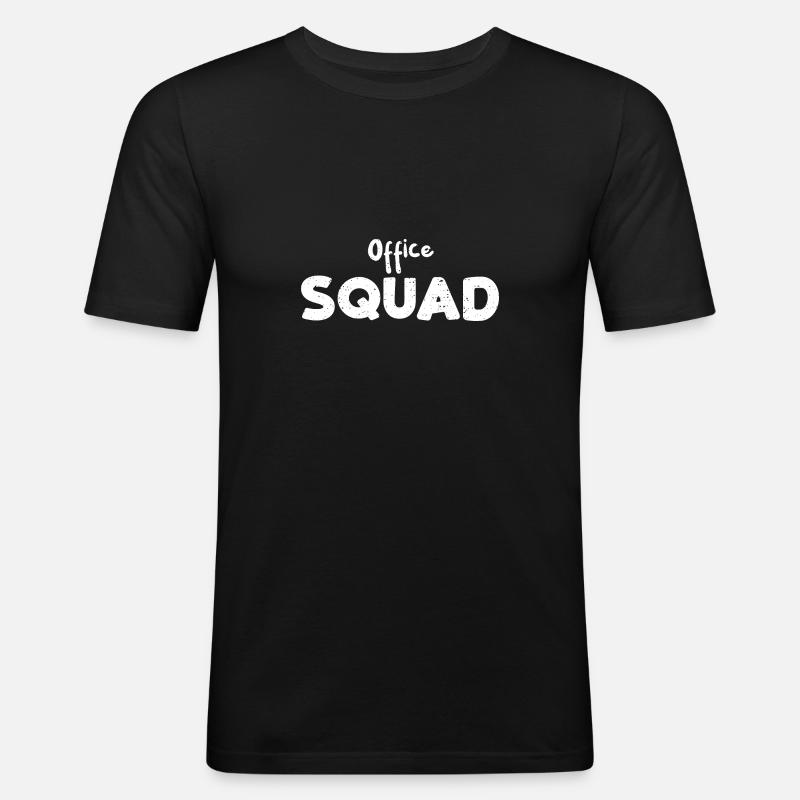Office Squad - Employee - Männer Slim Fit T-Shirt - Schwarz