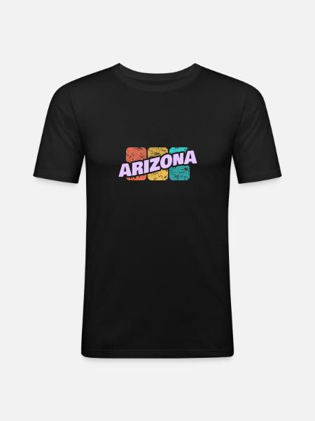 Gift for Arizona - Men's Slim Fit T-Shirt - black