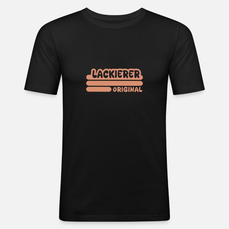 Beruf Lackierer - Männer Slim Fit T-Shirt - Schwarz