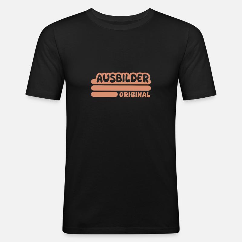 Ausbilder als Beruf - Männer Slim Fit T-Shirt - Schwarz