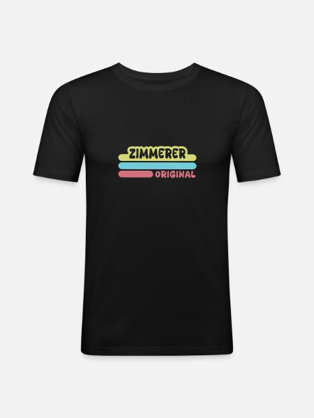 First name Zimmerer - Men's Slim Fit T-Shirt - black