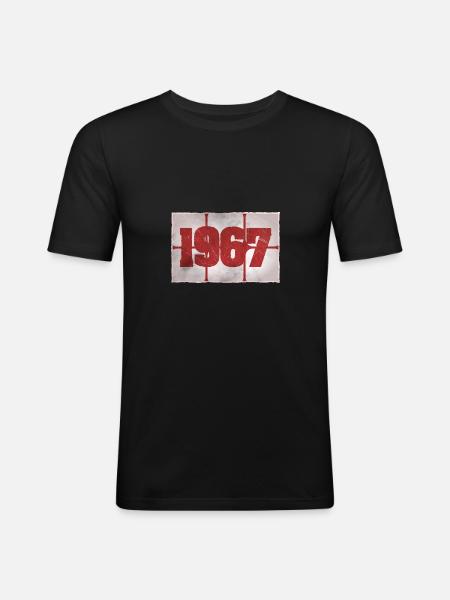 Born in 1967 - Men's Slim Fit T-Shirt - black