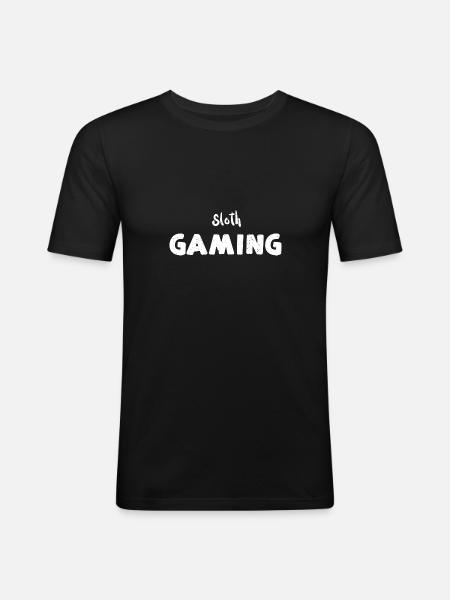 Sloth Gaming - Sloth - Men's Slim Fit T-Shirt - black