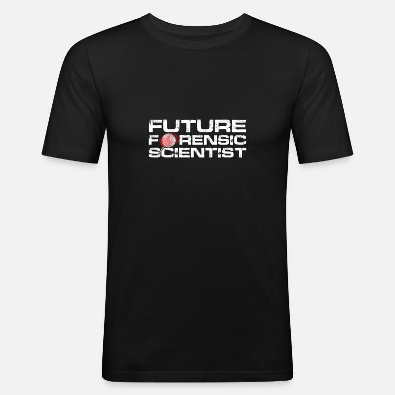 Future Forensic scientist - Men's Slim Fit T-Shirt - black